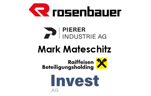 Logo's of Consortium agrees to subscribe a capital increase of €119m in Rosenbauer International [WBAG:ROS]