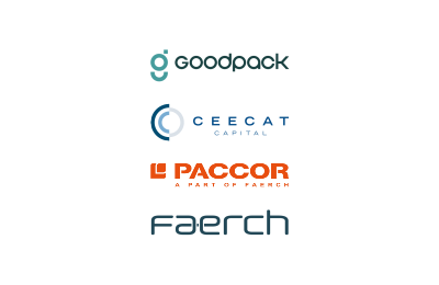 Logo's of Goodpack, backed by CEECAT Capital, acquired PACCOR Romania from Faerch Group