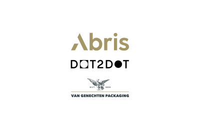 Logo's of Abris Capital Partners sold DOT2DOT to Van Genechten Packaging